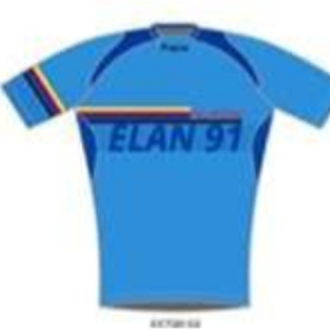 Maillot bleu manches courtes Homme